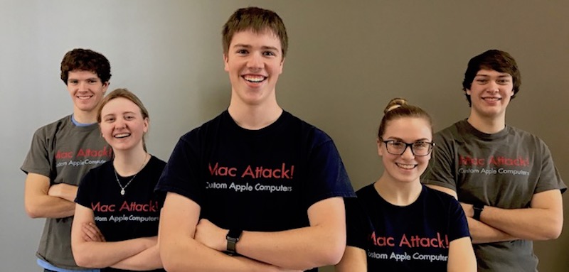 A picture of some wonderful people wearing Mac Attack shirts